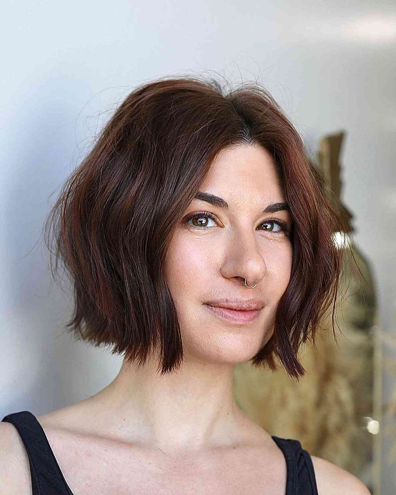 Chin-Length Blunt Cut with Texture
