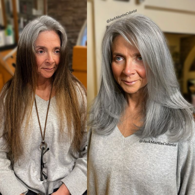Face-Framing Layers with Side Part