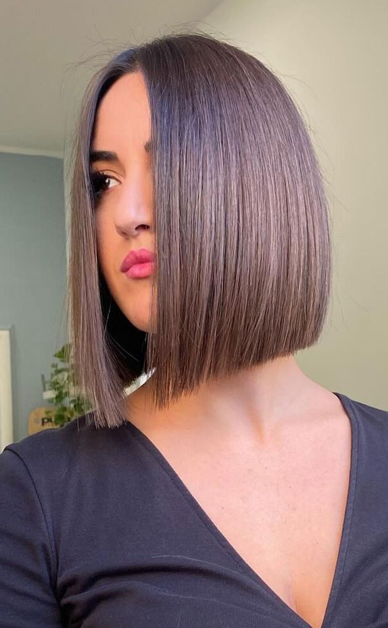 Bob angular elegante