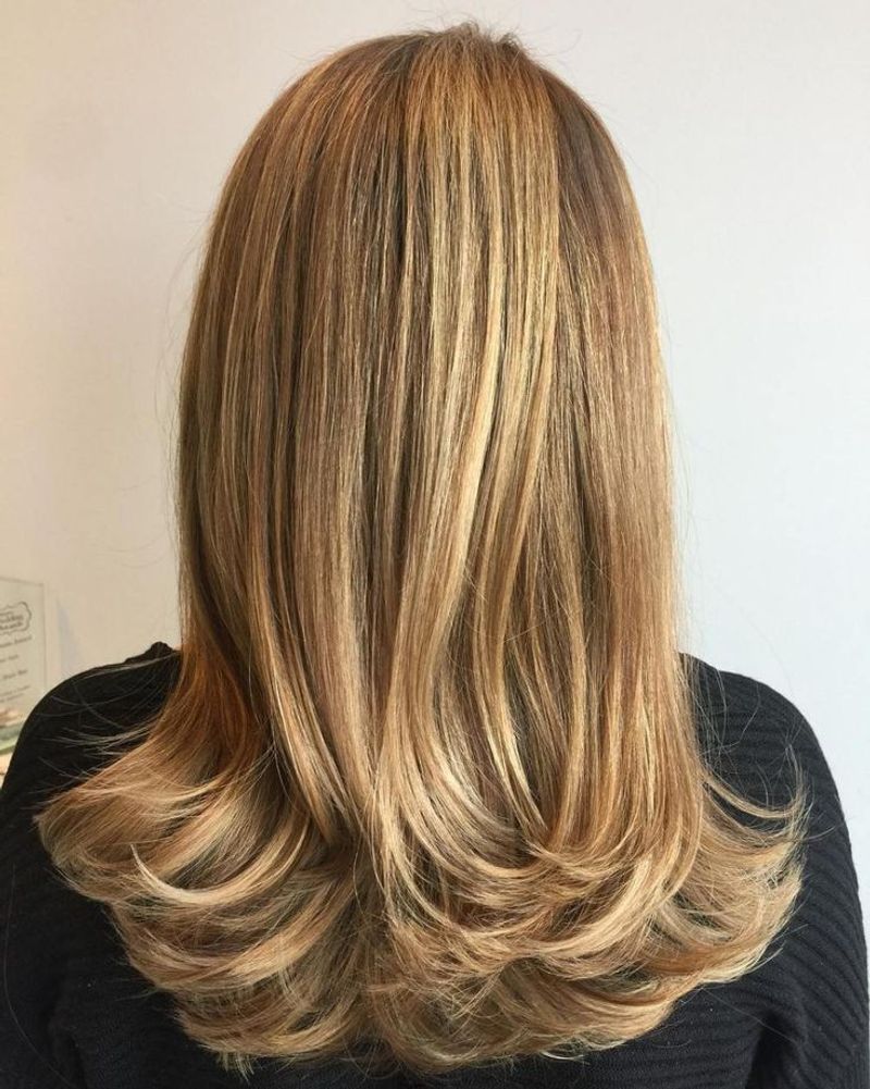 Layered Midi Cut with Flipped Ends