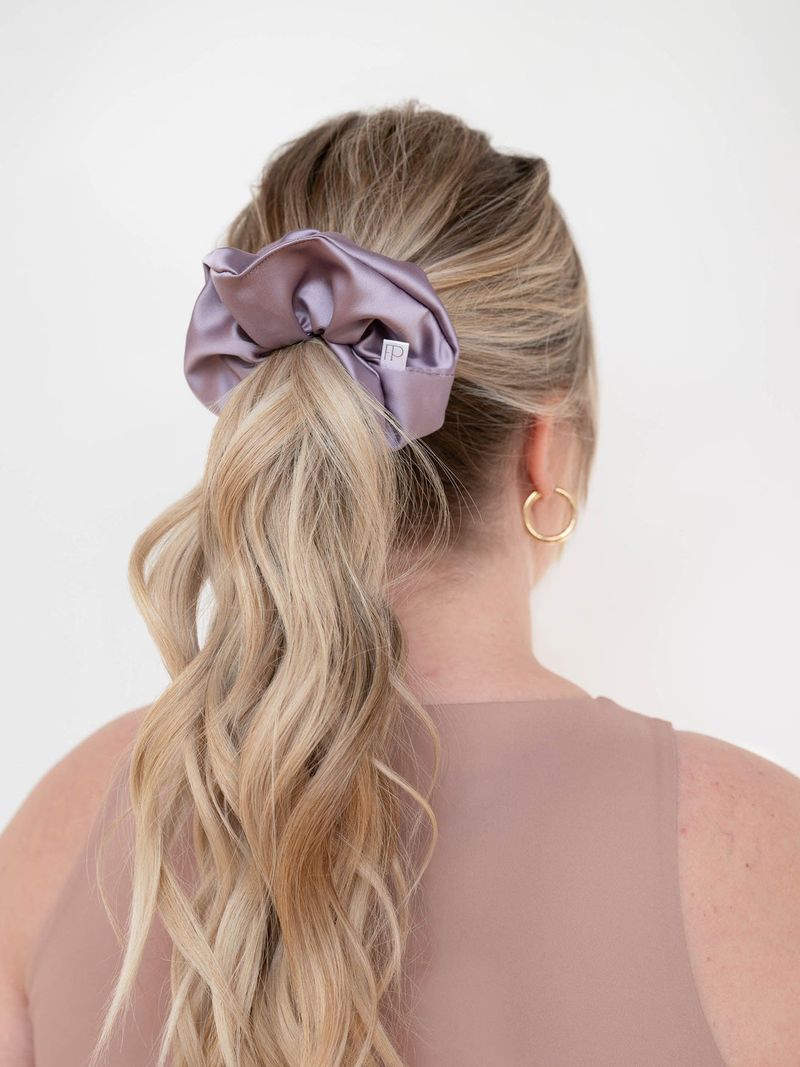 Satin Scrunchies Over Elastics