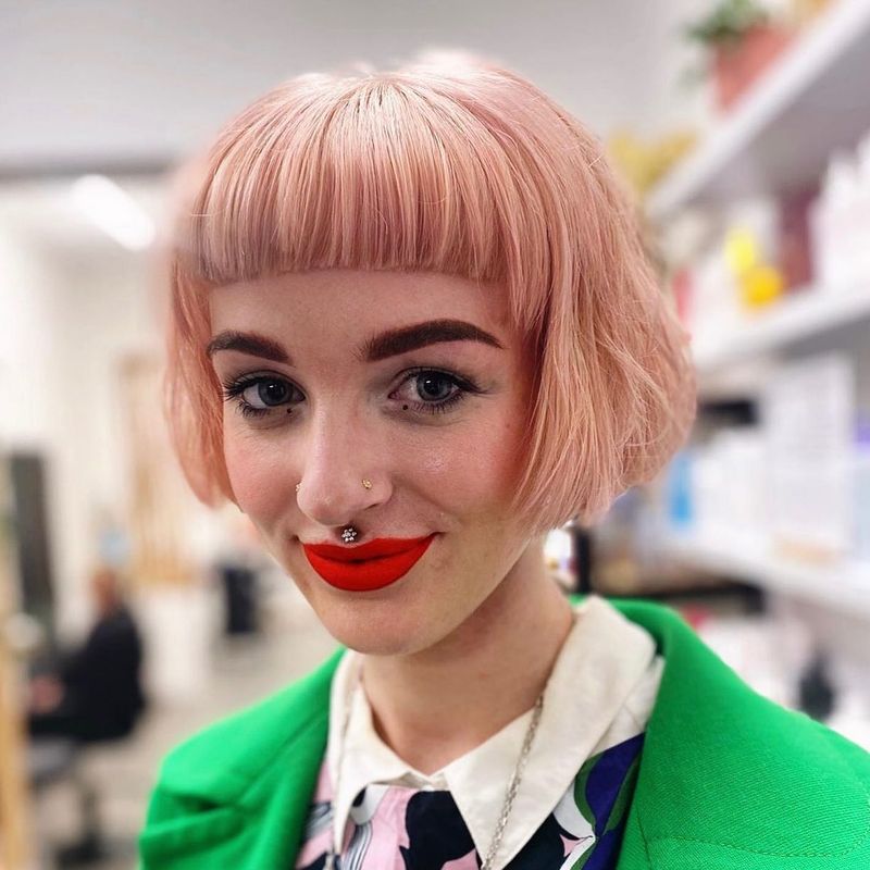 Graduated Bob With Micro Bangs