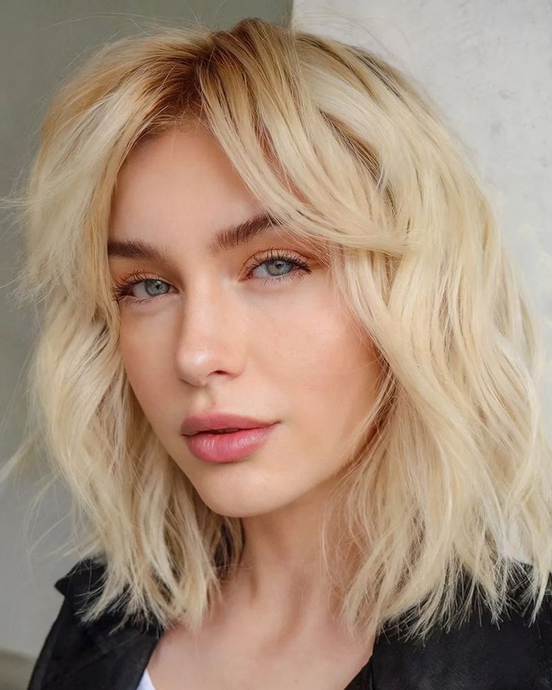 Blunt Cut with Curtain Fringe