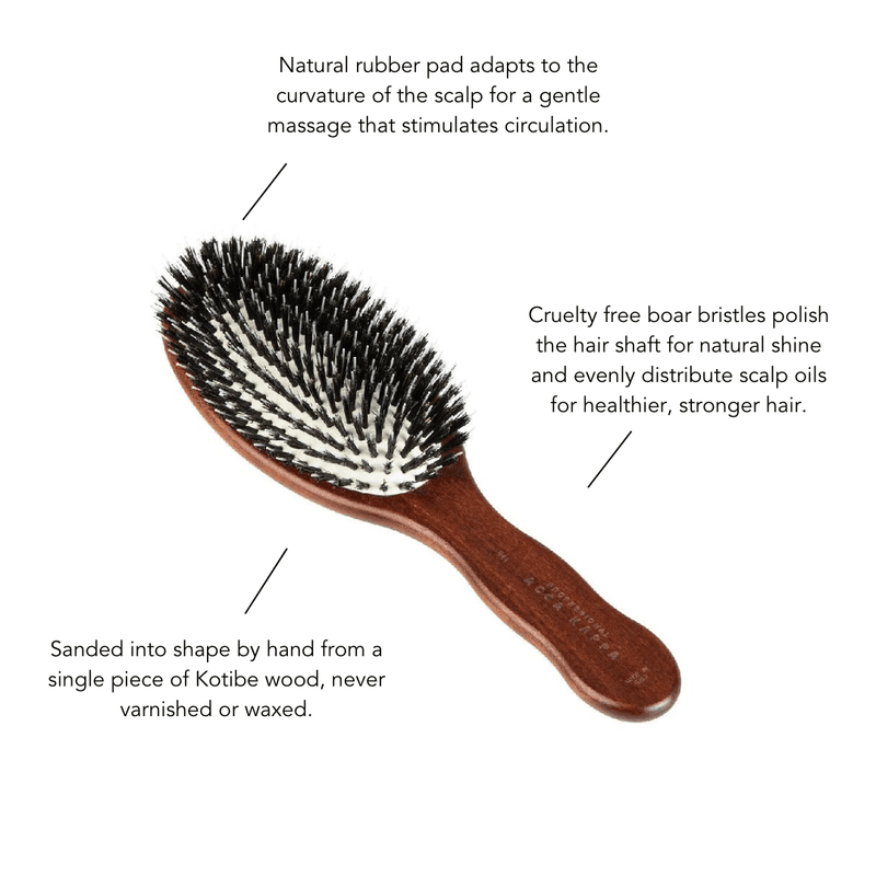 Boar Bristle Brush for Natural Shine