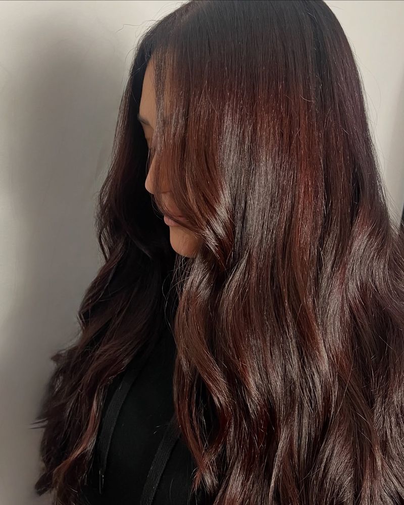 Winning Shade: Dark Cherry Brown