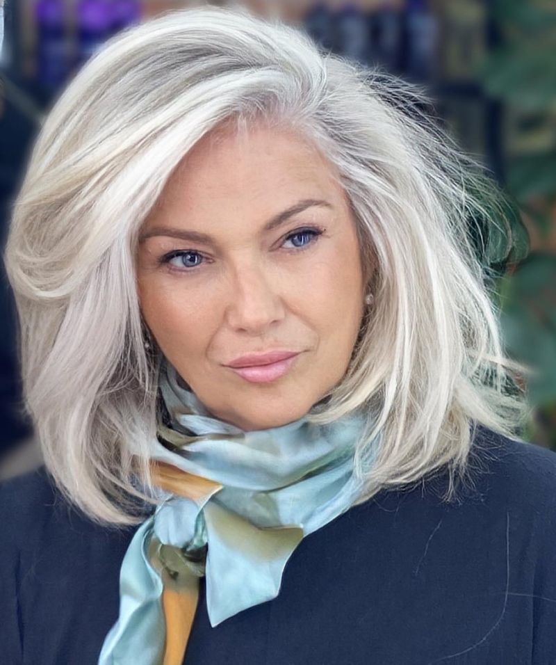 Silver Layered Shoulder Cut