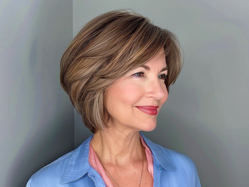 Volumized Crown Bob