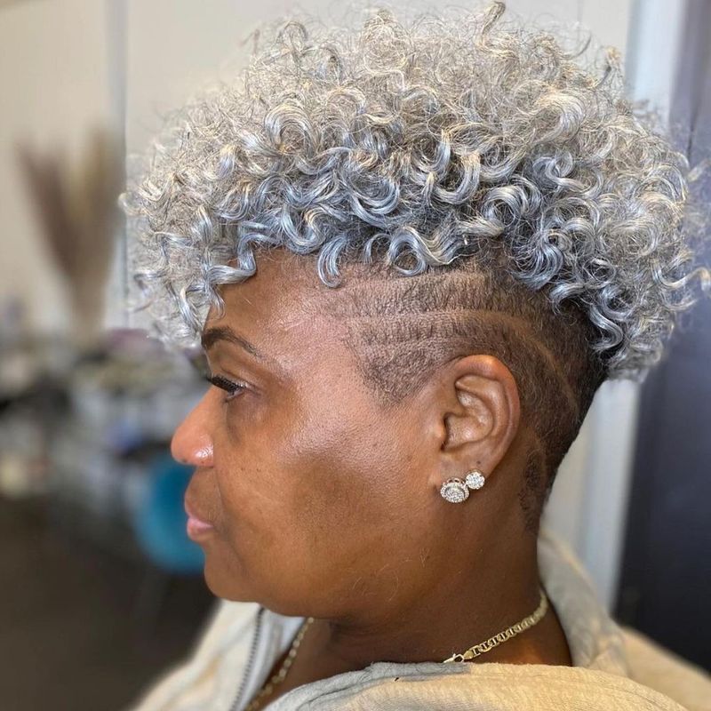 Natural Curly Tapered Cut