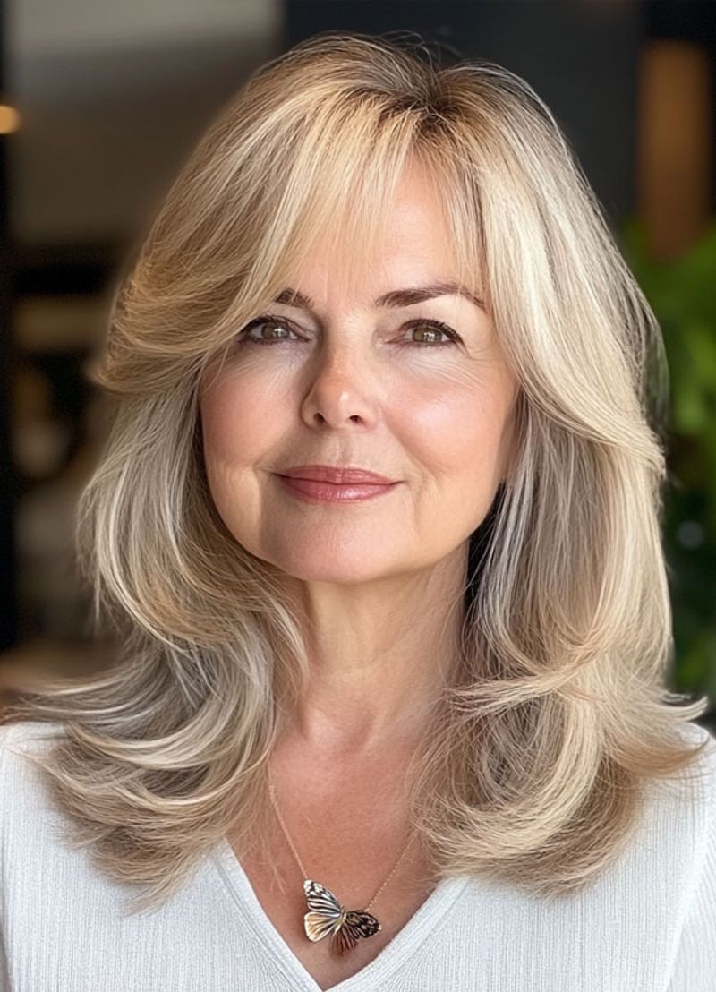 Mid-Length Cut With Face-Framing Layers