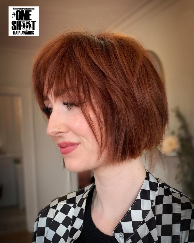 Textured Crop with Long Fringe