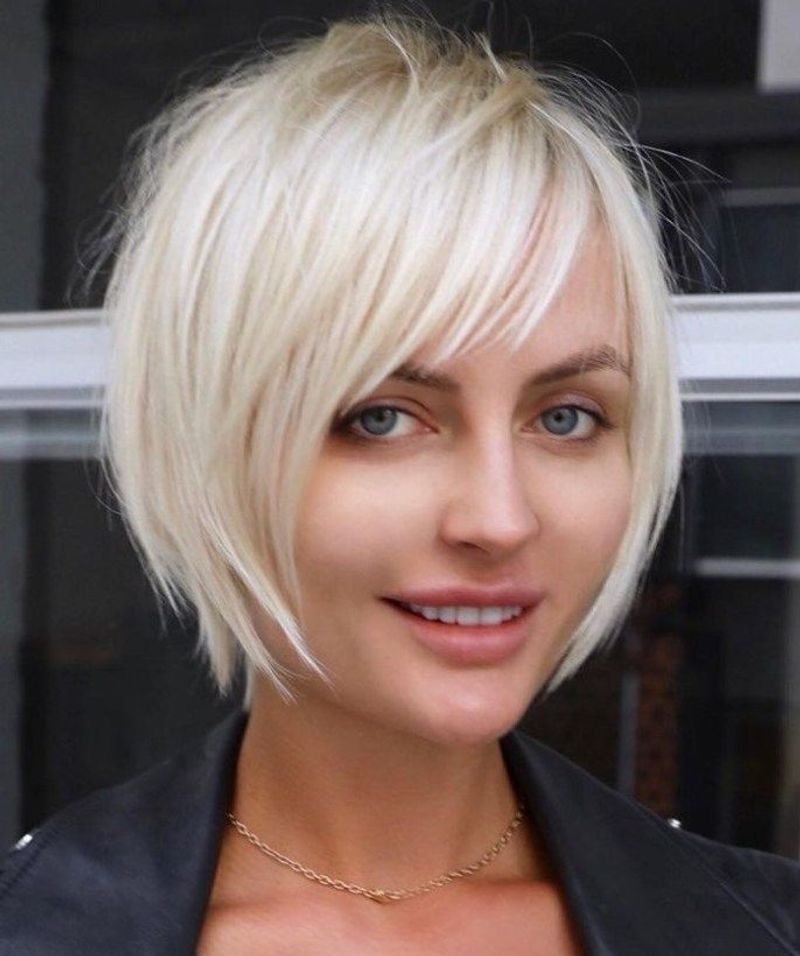 Layered Cut with Side-Swept Bangs