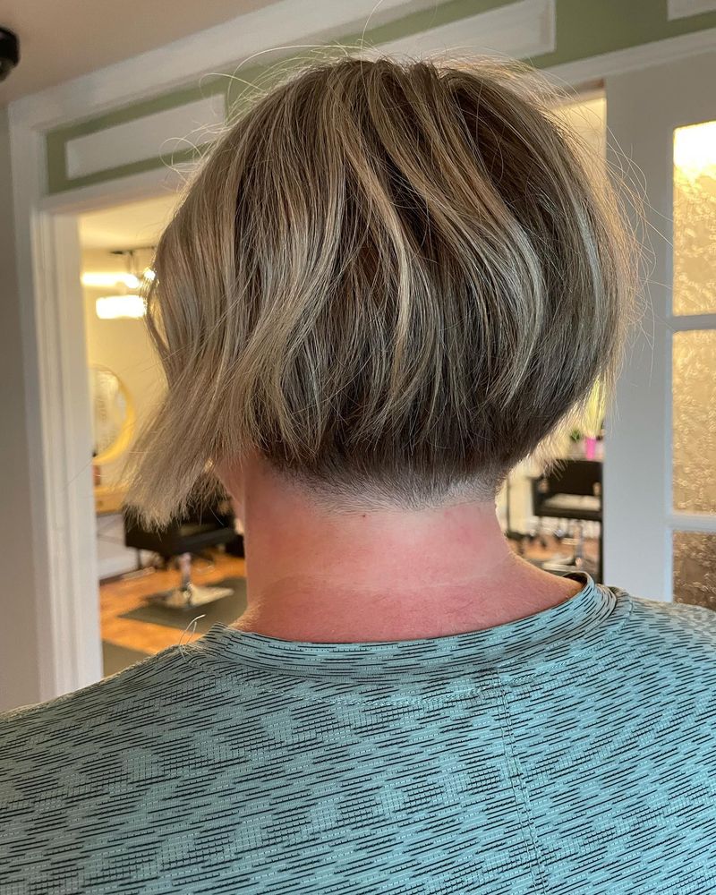 Undercut Bob with Bold Detail