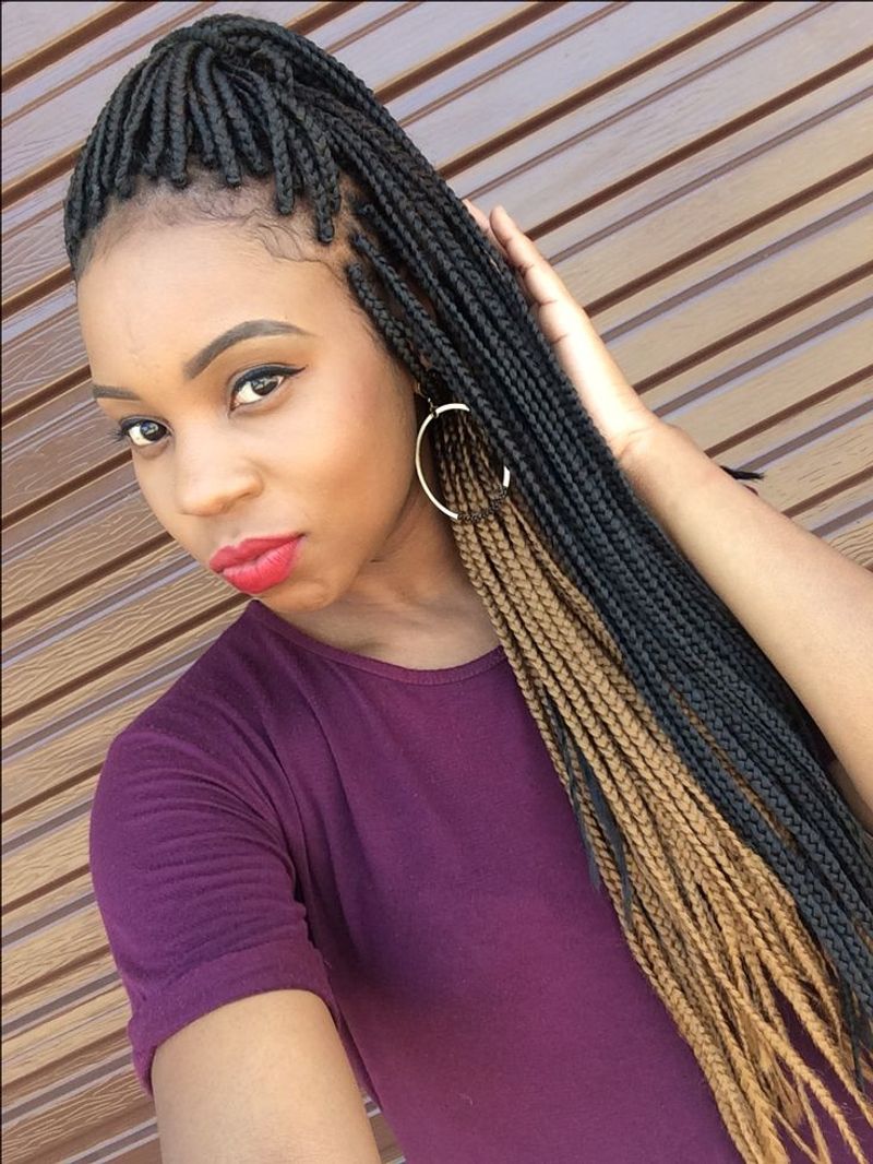 Two-Tone Box Braids