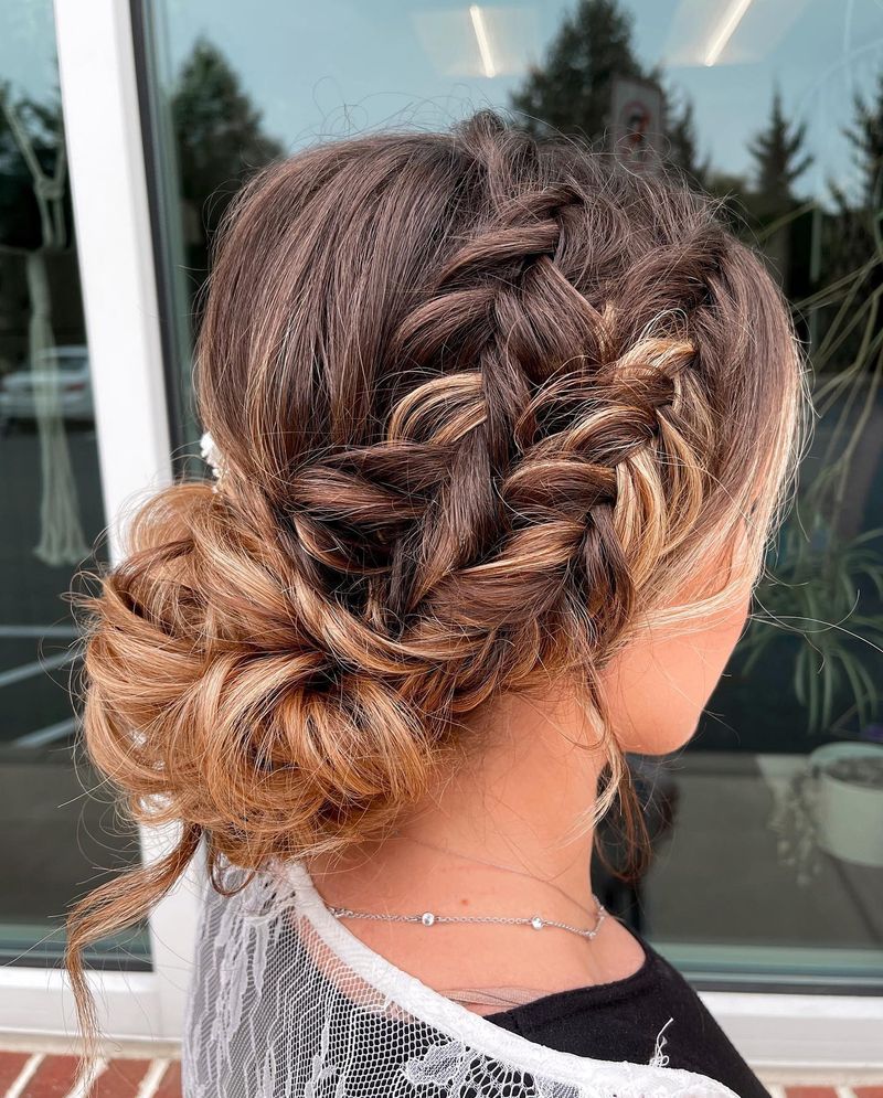 Classic Crown Braid Bun