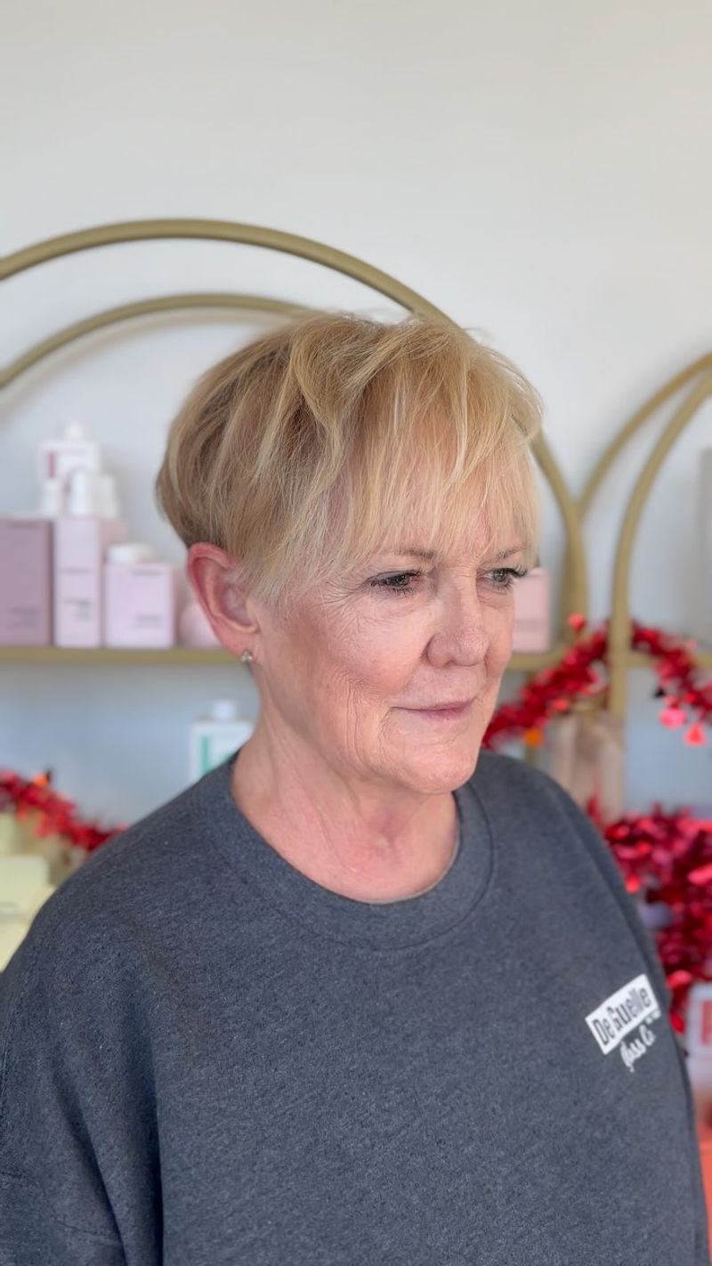 Pixie Cut with Feathered Layers