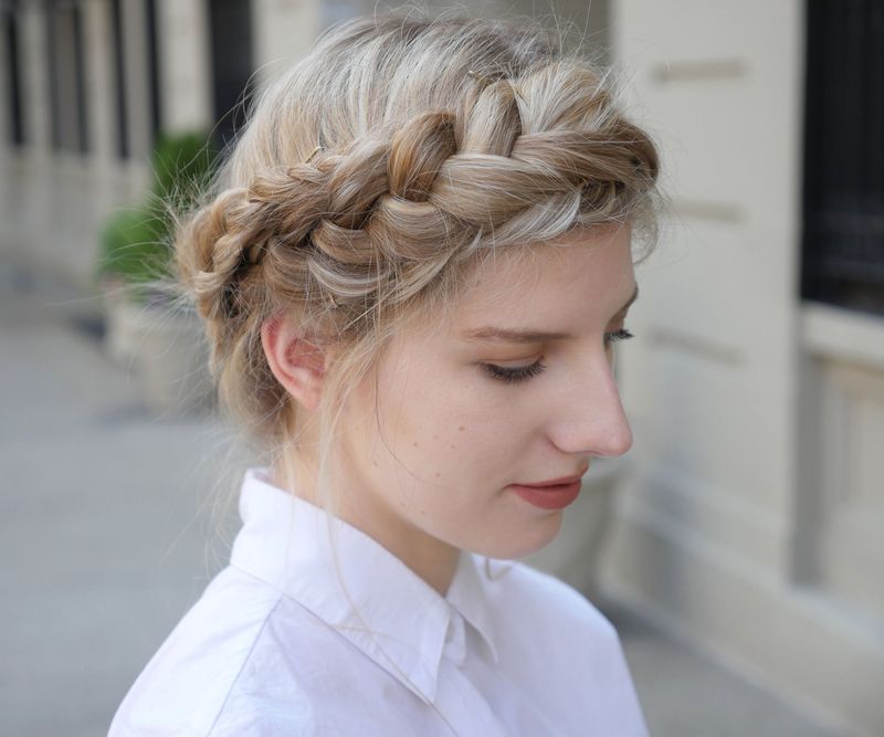 Treccia olandese a corona