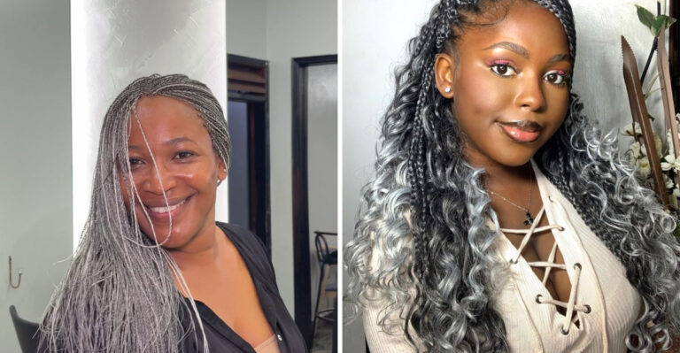 15 Fresh Salt and Pepper Braids Every Black Woman Should Try