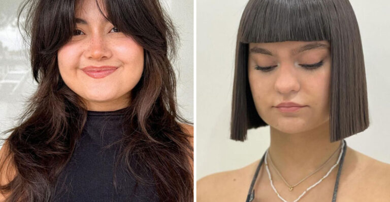 15 Hair Ideas That Prove Round Faces Are Made for Style