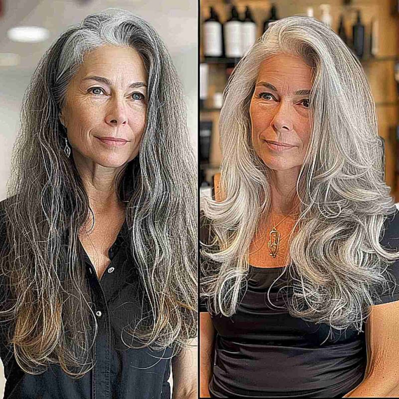 Super Long, One-Length Hair