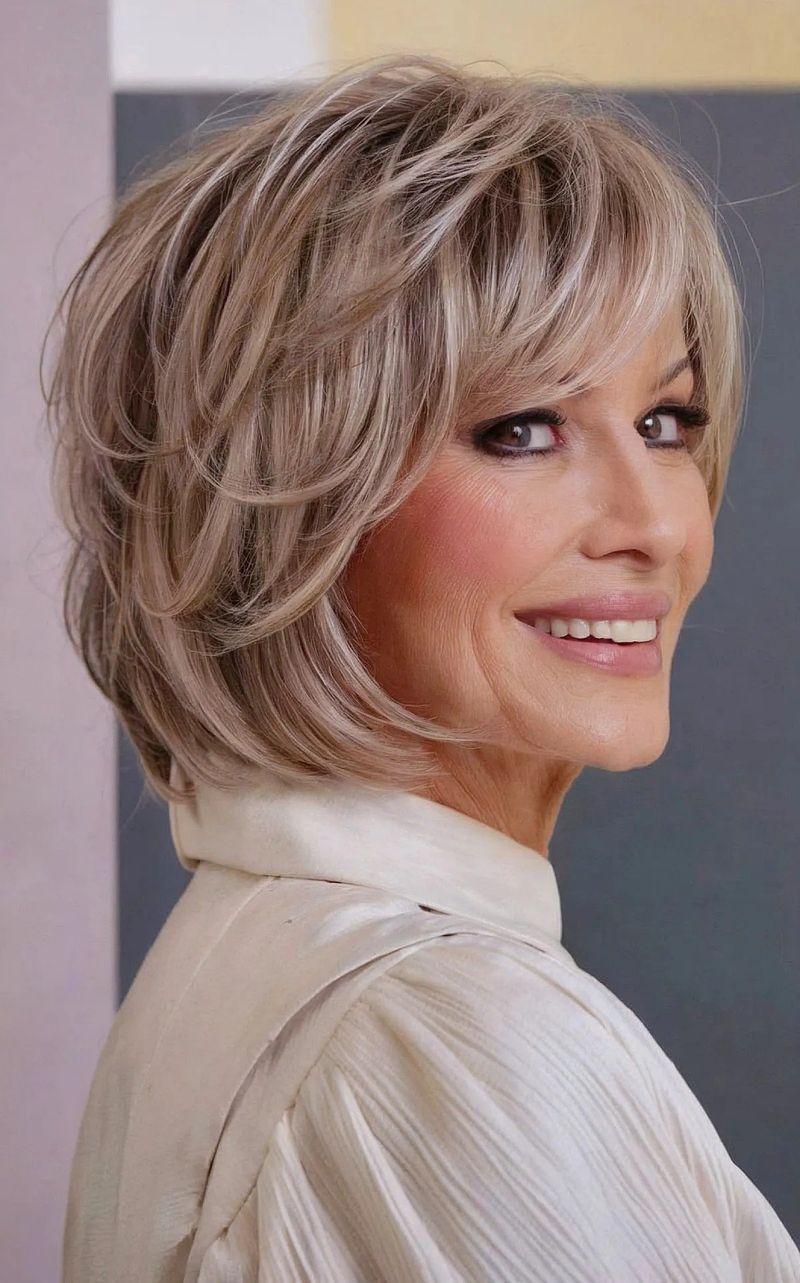 Classic Medium-Length Feathered Cut