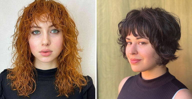 16 Short Curly Hair With Bangs Looks That Are Pinterest-Perfect