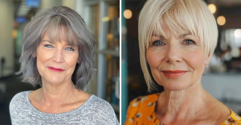 17 Age-Defying Bangs Hairstyles for Women Over 60 in 2025