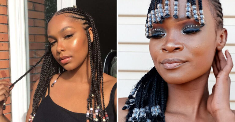17 façons amusantes de porter des tresses sur le devant sur des cheveux naturels