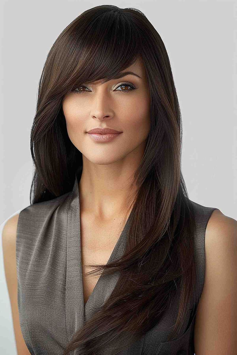 Sleek and Straight with a Deep Part