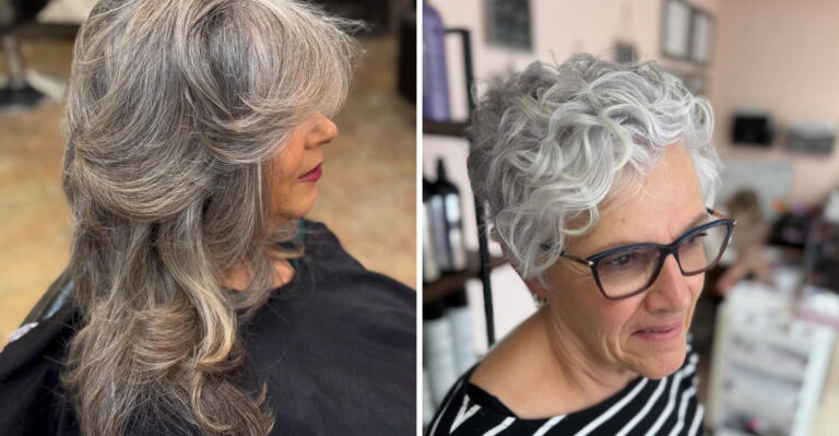 17 Trendy Ways To Style Gray Hair This Summer, Straight From The Pros