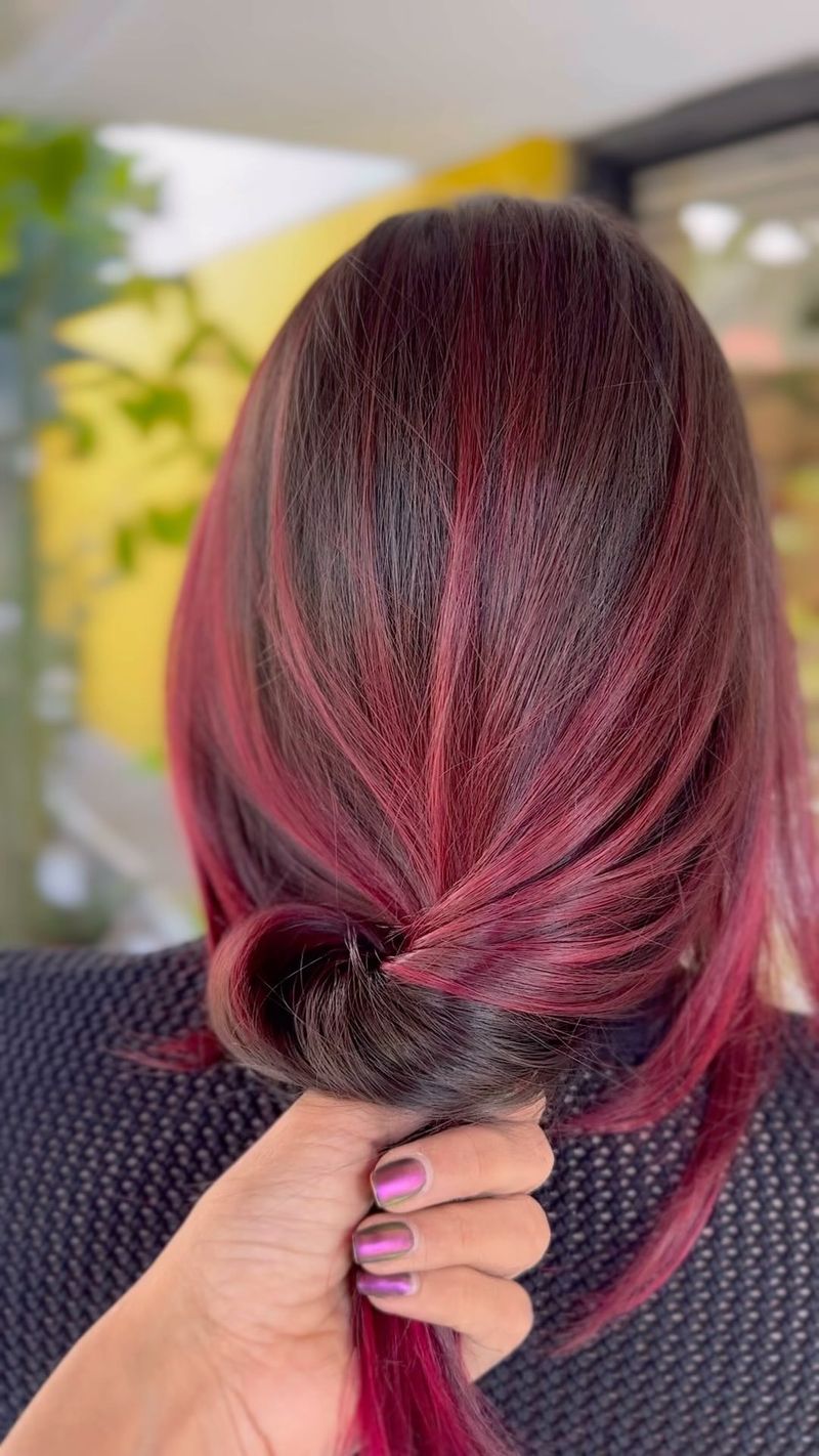 Ruby Red Balayage