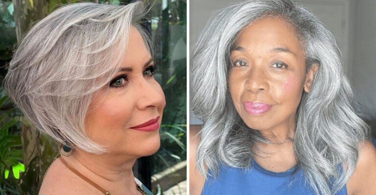 18 Looks That Prove Gray Hair Isn’t Hiding, It’s Leading