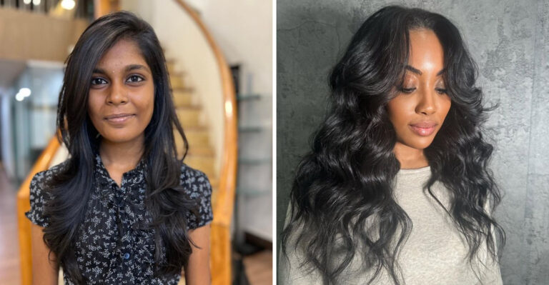 32 Chic Long Black Haircuts for Older Ladies