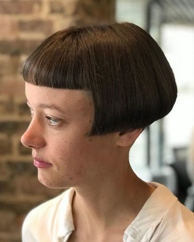 AVOID: Bowl Cut Angled Bob Hybrid