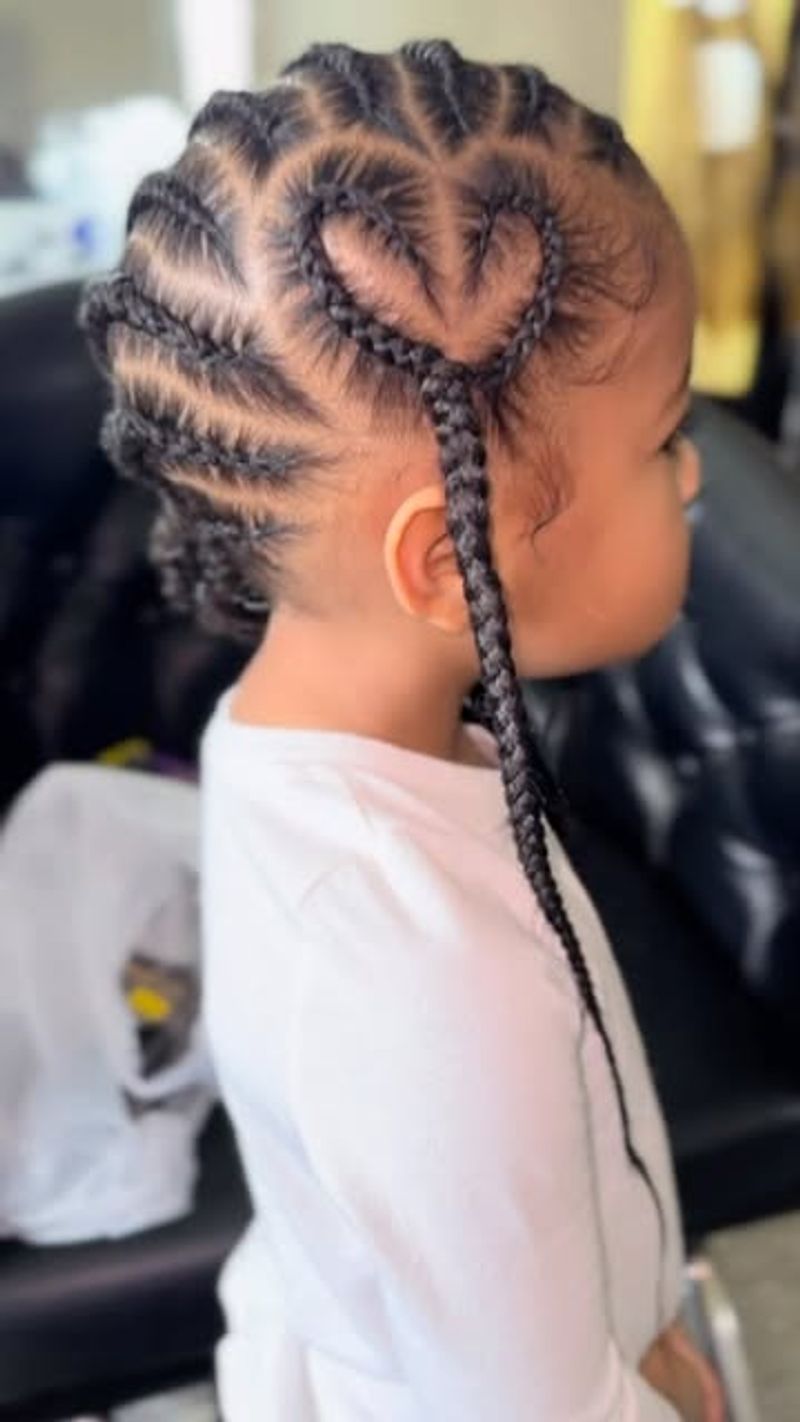 Cornrow Heart