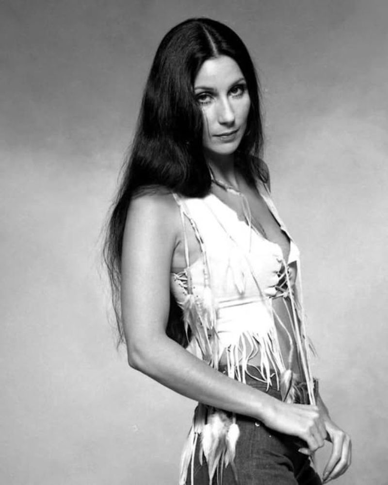 Cher's Straight Center-Parted Mane