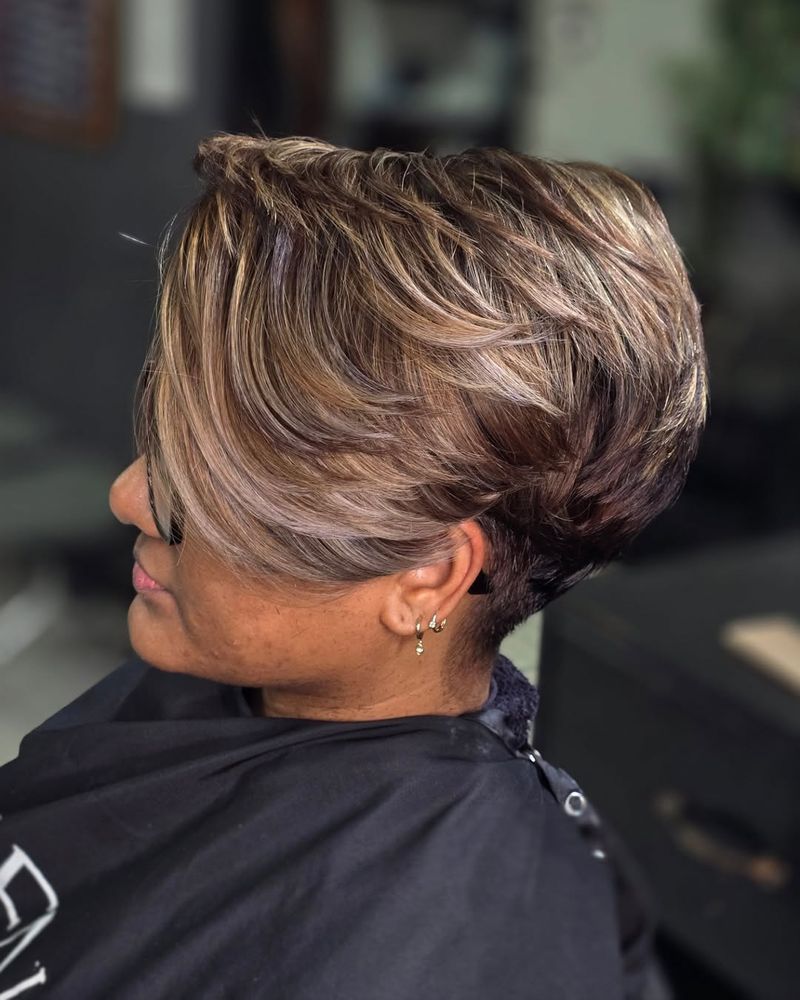 Pixie with Colorful Highlights