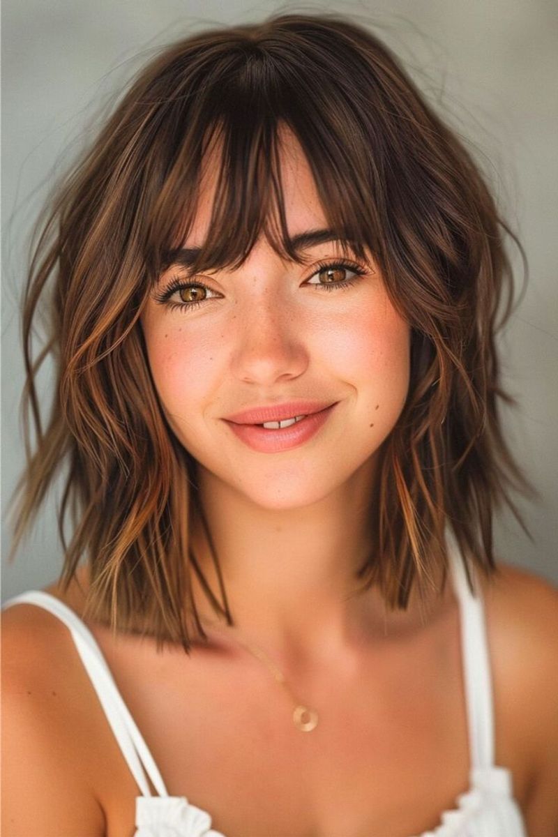 Choppy Midi Cut with Fringe