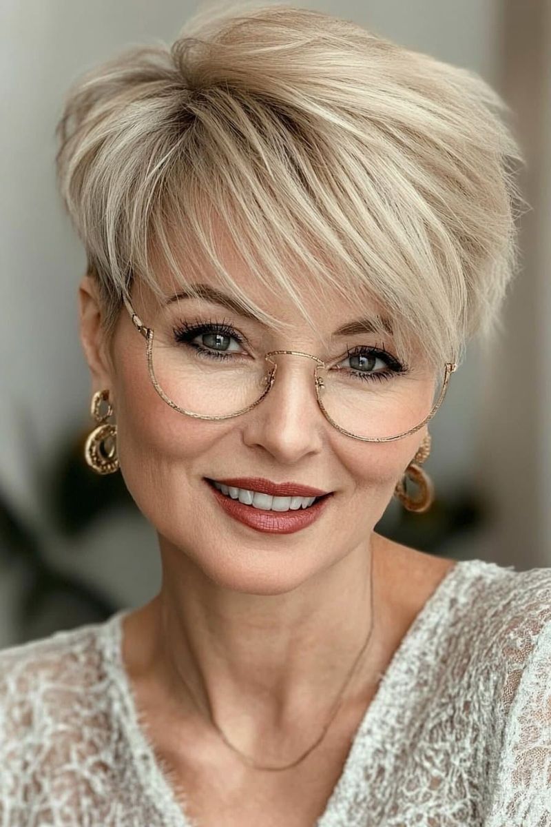 Textured Crop with Long Fringe
