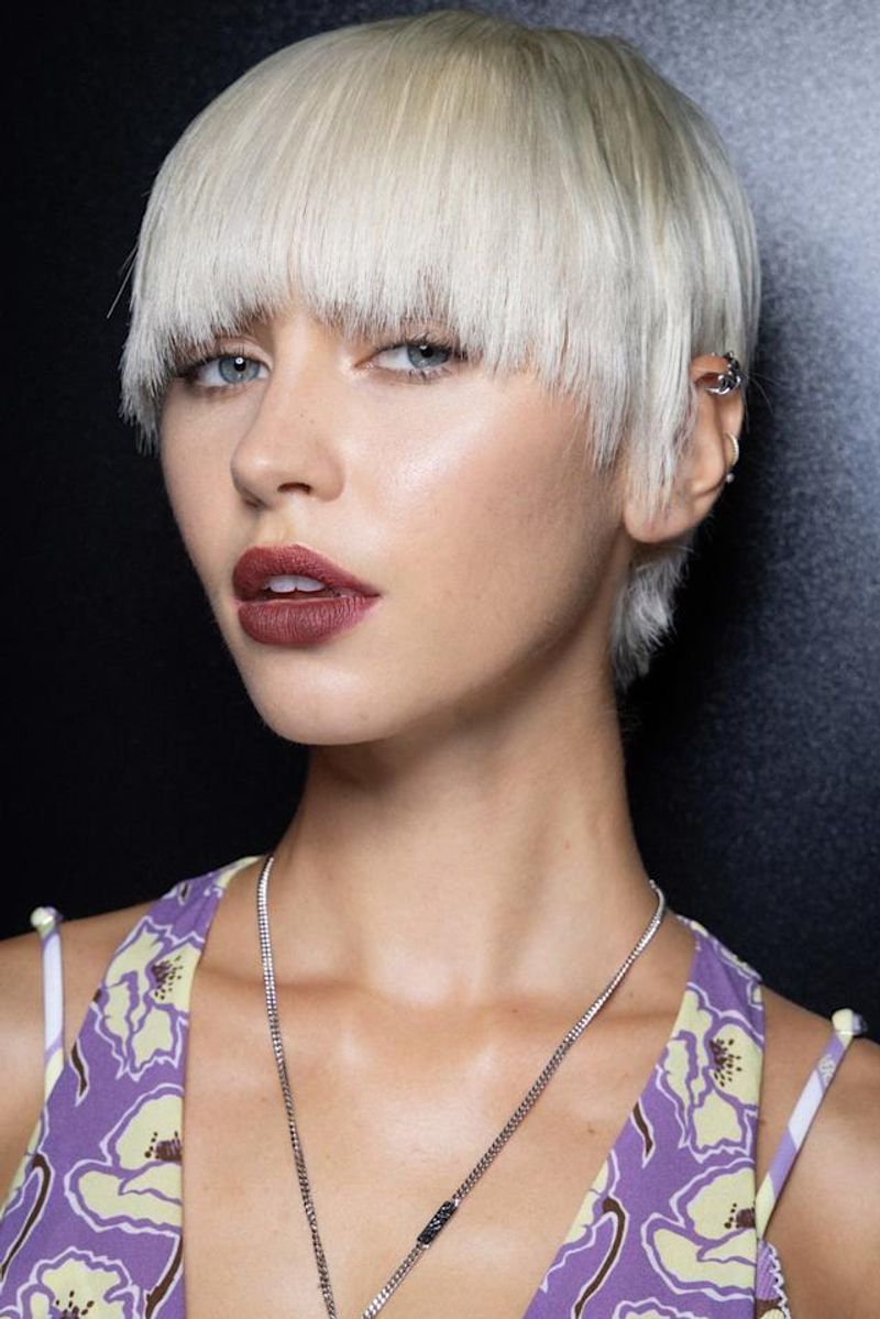 Bowl Cut with Wispy Fringe