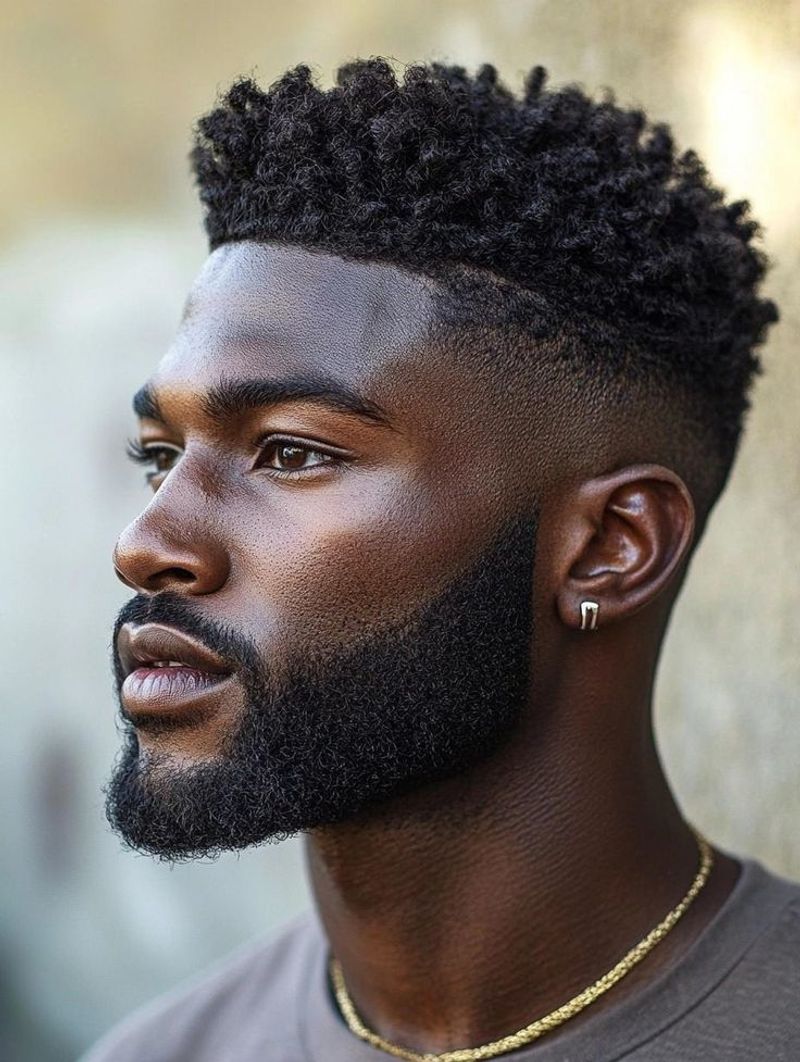 Short Afro Fade