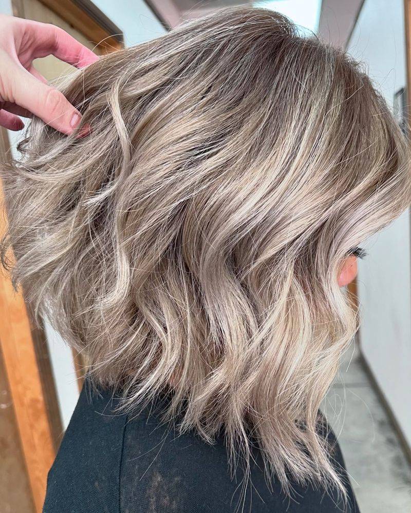 Dusty Blonde Lob