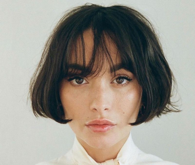 Micro Bob with Blunt Fringe