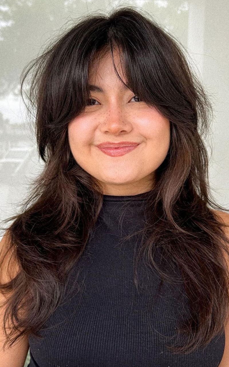 Soft Shag with Curtain Fringe