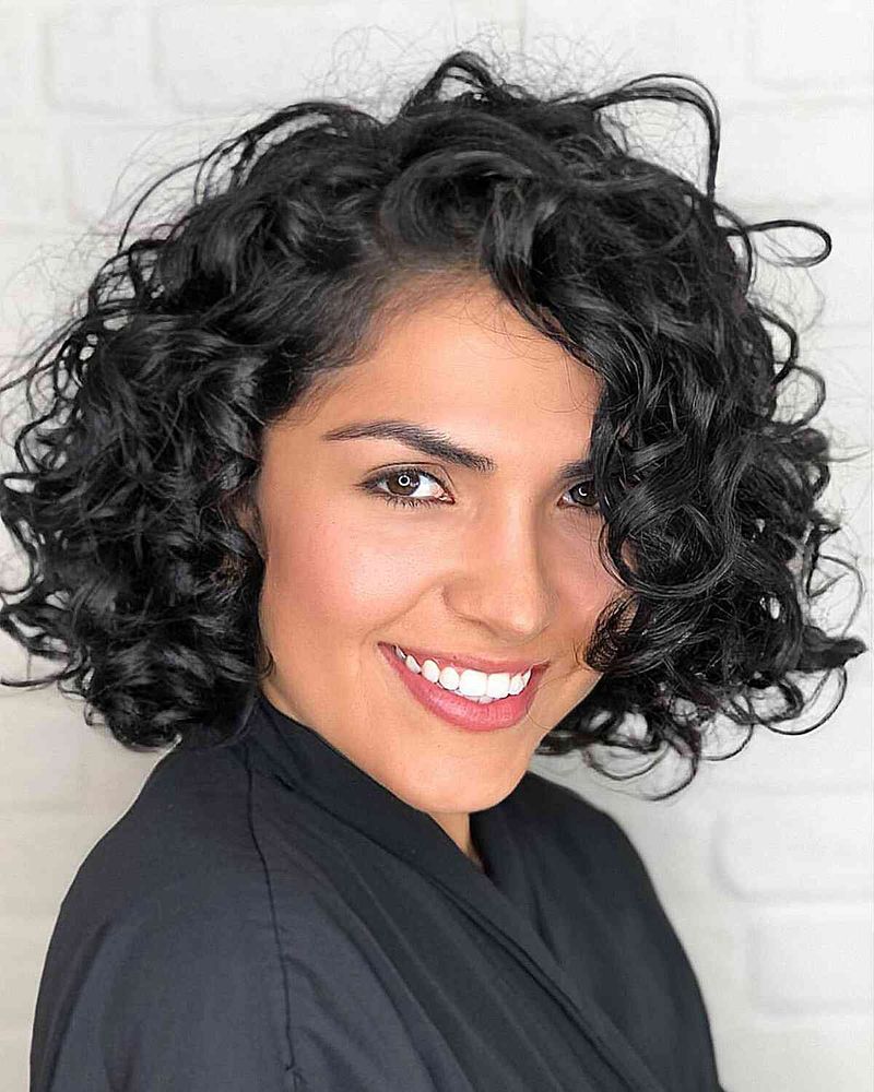 Curly Neck-Length Cut