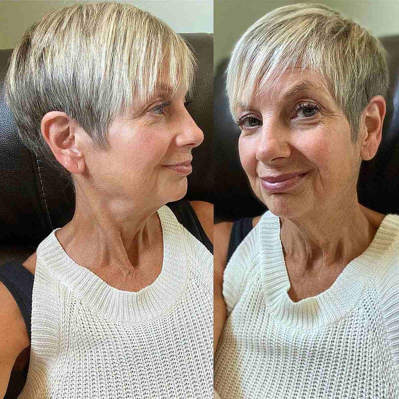 Tapered Crop with Textured Top