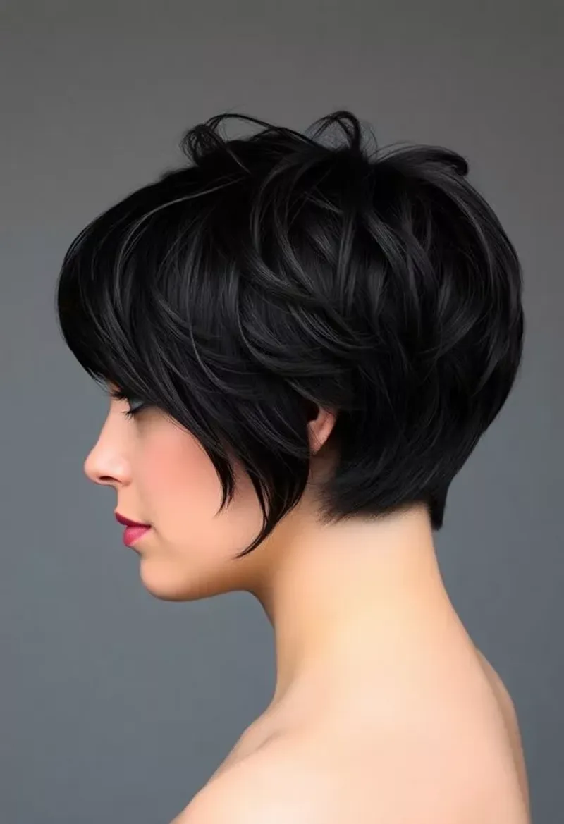 Pixie With Long Bangs
