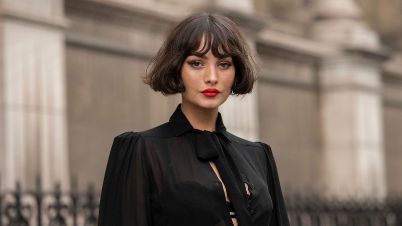 French Bob with Parisian Chic Wardrobe