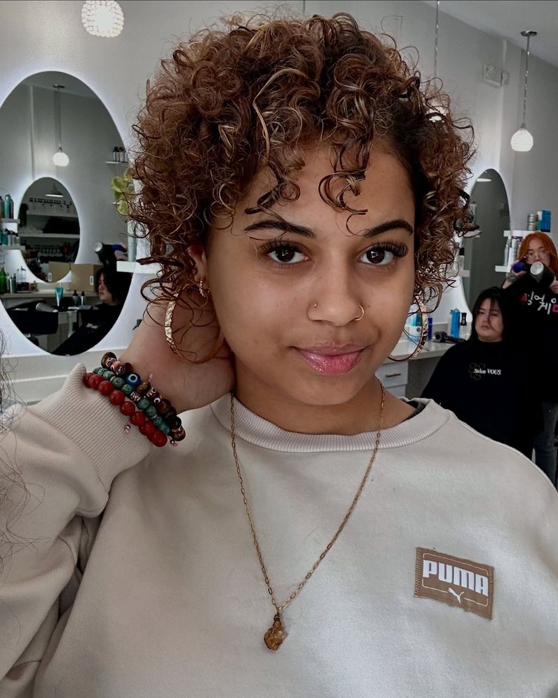 Textured Pixie Bob for Curly Hair