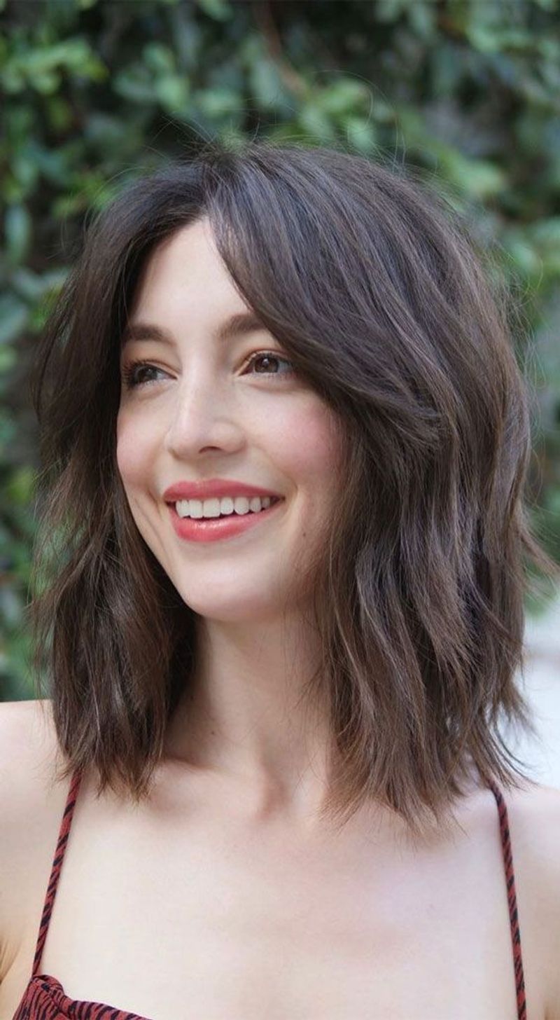 Choppy Midi Cut with Curtain Fringe