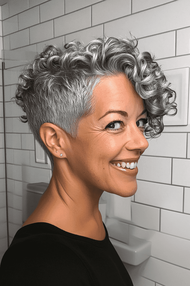 Pixie ricci con volume